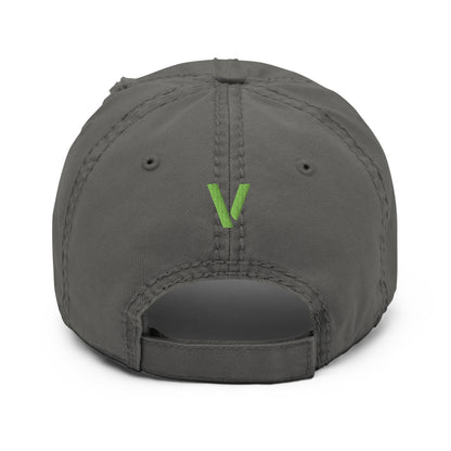 Viticouture Vintage Distressed Dad Hat – A stylish, worn-in cap with the Viticouture logo, perfect for wine lovers.