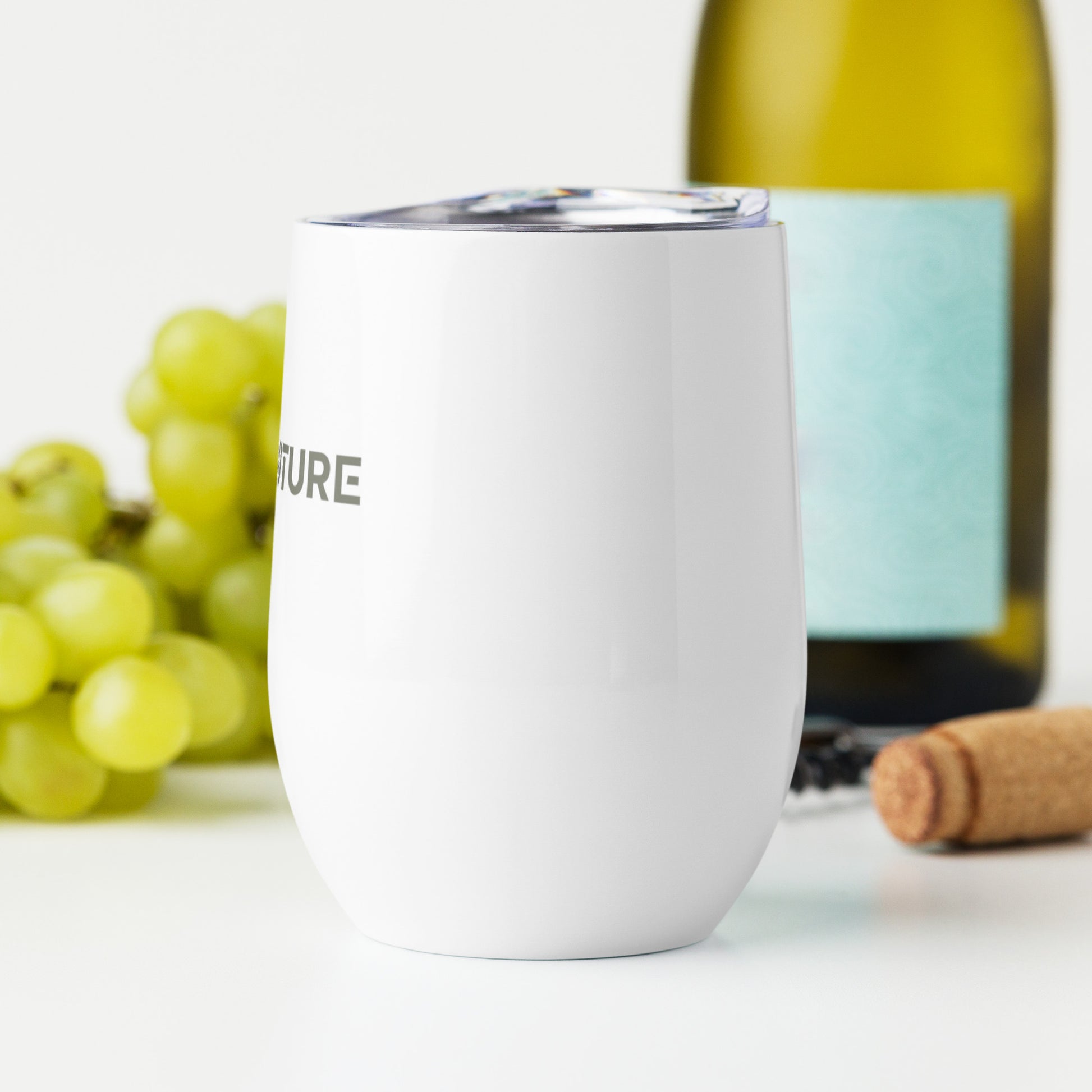 Sleek and stylish Viticouture insulated wine tumbler, designed to keep your favorite wine at the perfect temperature for sipping in style.